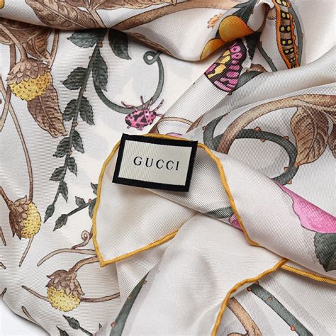 gucci inspired floral scarf